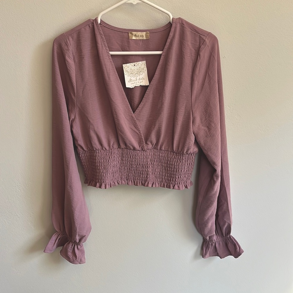 Altar’d State Scrunch Crop Top